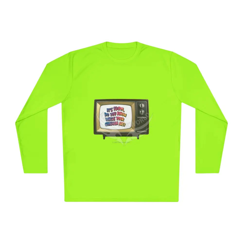 Gen X ’It’s 10: PM...’ - Long Sleeve Tee Cat Lovers Gift Merch - Cat Lady CatDad Lime Shock / XS Long-sleeve