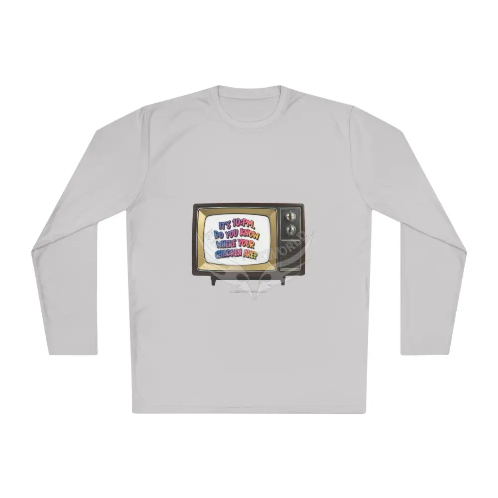 Gen X ’It’s 10: PM...’ - Long Sleeve Tee Cat Lovers Gift Merch - Cat Lady CatDad Silver / XS Long-sleeve