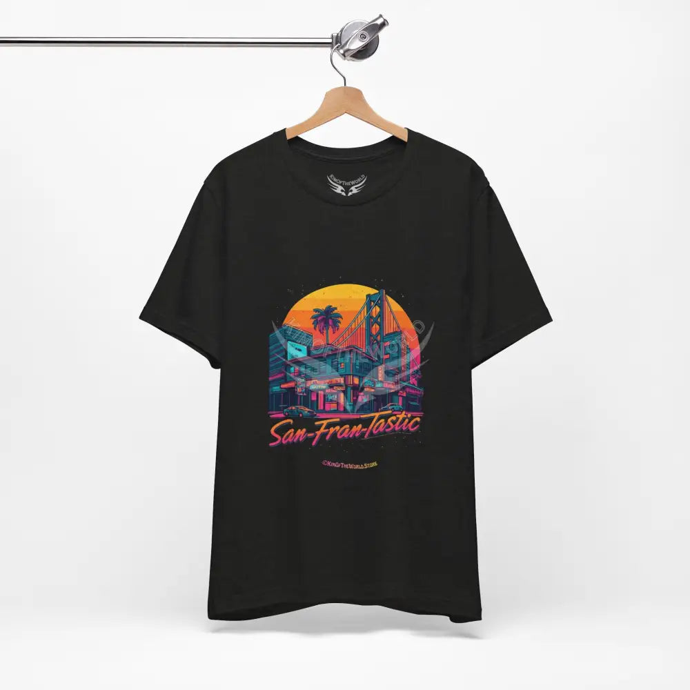 Generation X ’San-Fran-Tastic’ T-Shirt — Retro 80s Graphic Tee - 1981 Throwback S / Black Heather T-Shirt