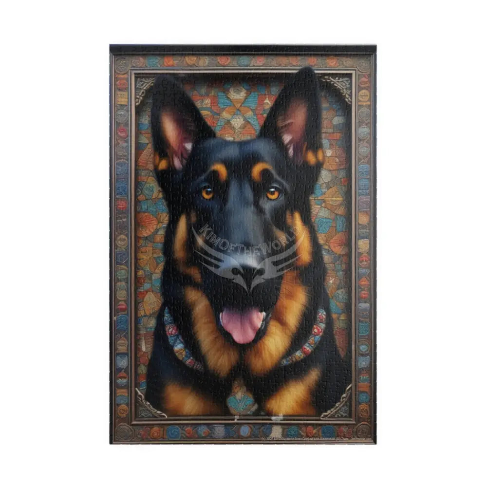German Shepherd Portrait Puzzle — High-Detail Dog Jigsaw for Adults & Kids (110–1014 pcs) 1014 pcs (Vertical) Puzzle