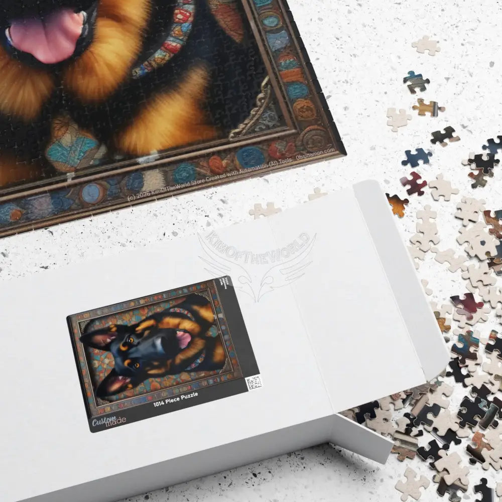 German Shepherd Portrait Puzzle — High-Detail Dog Jigsaw for Adults & Kids (110–1014 pcs) 1014 pcs (Vertical) Puzzle