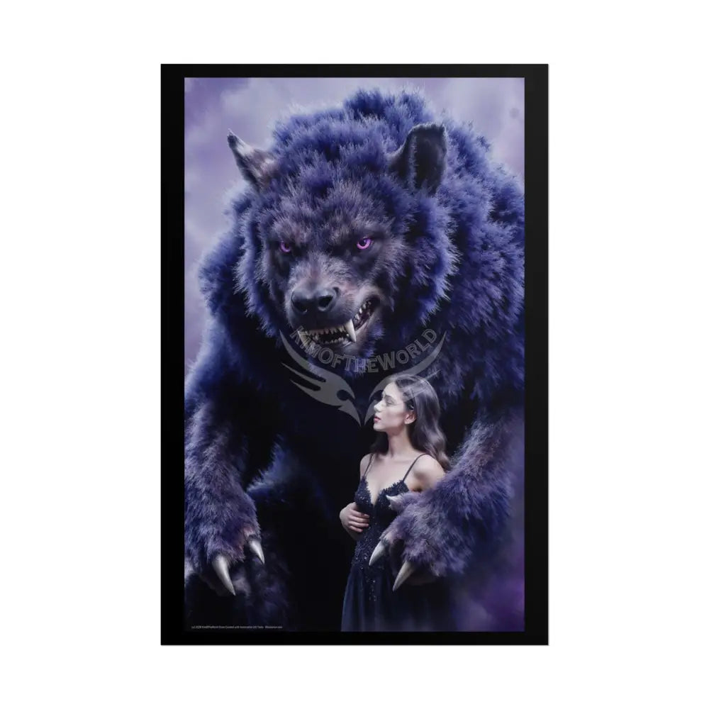 Giant Creature 7 Lady Poster — Colorful Rolled Art Print 20″ x 30″ (Vertical) / Matte Poster