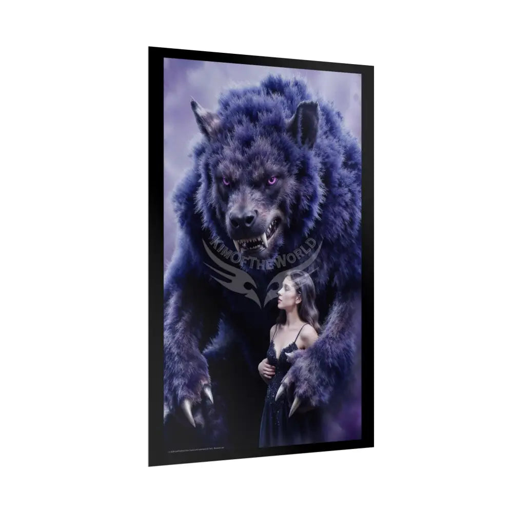 Giant Creature 7 Lady Poster — Colorful Rolled Art Print Poster