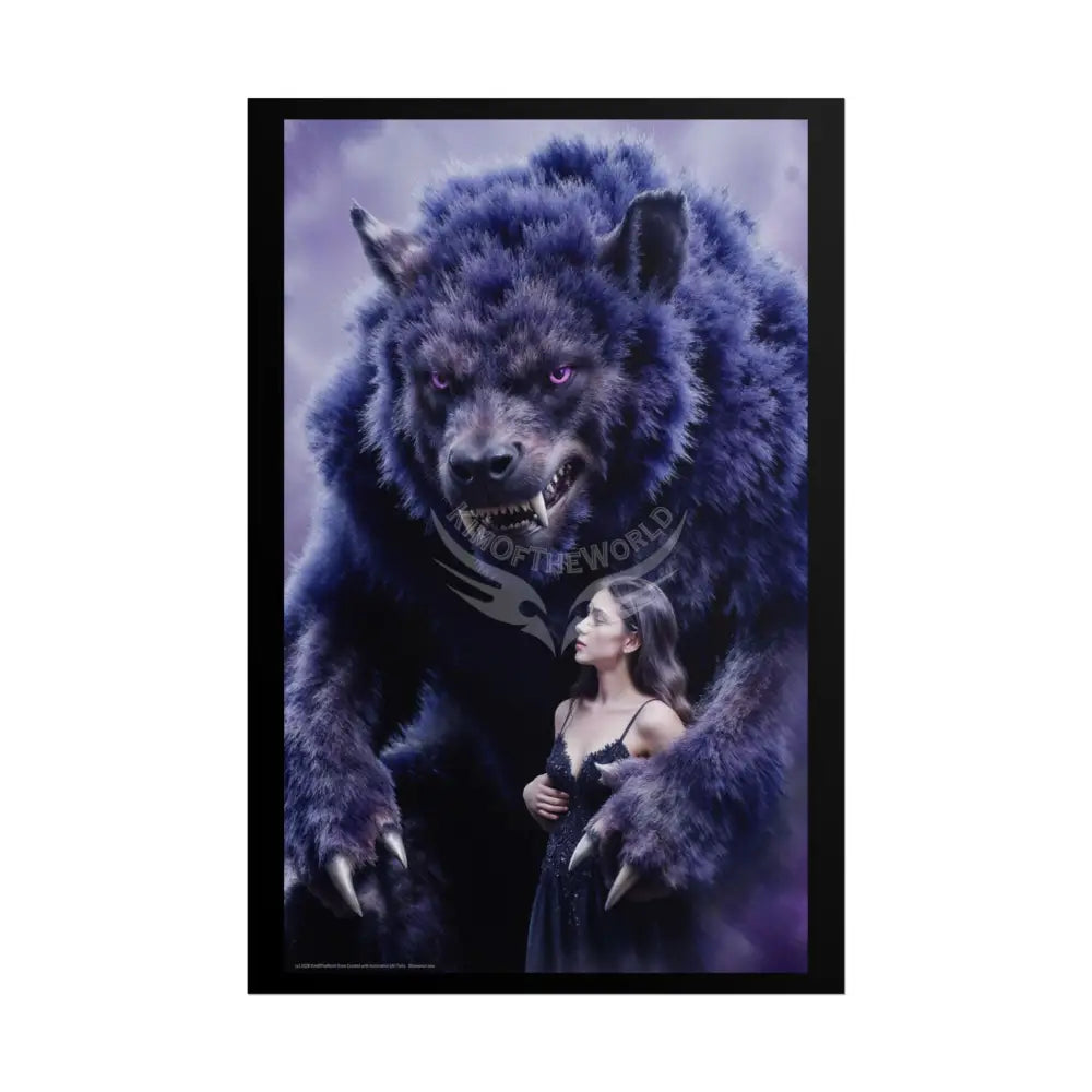 Giant Creature 7 Lady Poster — Colorful Rolled Art Print 24’’ x 36’’ (Vertical) / Matte Poster