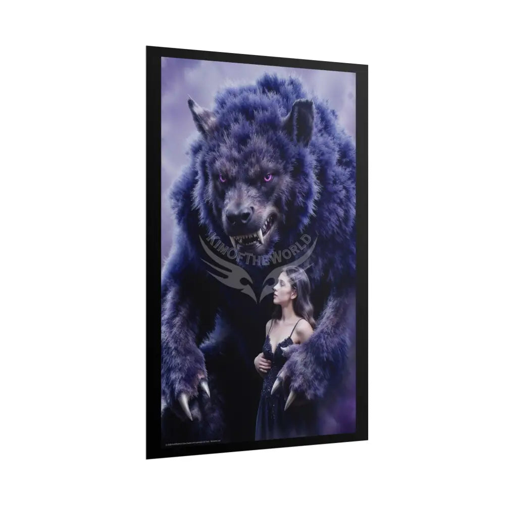 Giant Creature 7 Lady Poster — Colorful Rolled Art Print Poster