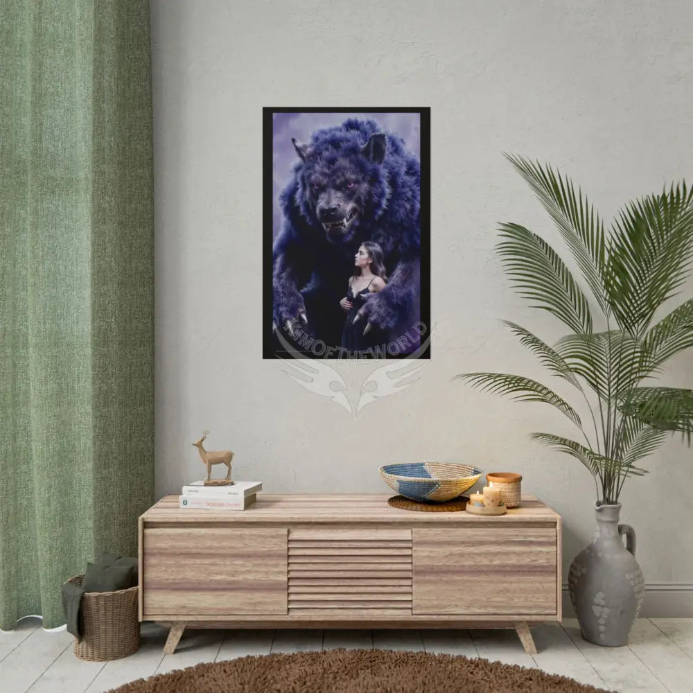 Giant Creature 7 Lady Poster — Colorful Rolled Art Print Poster