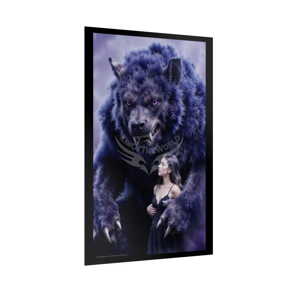 Giant Creature 7 Lady Poster — Colorful Rolled Art Print Poster