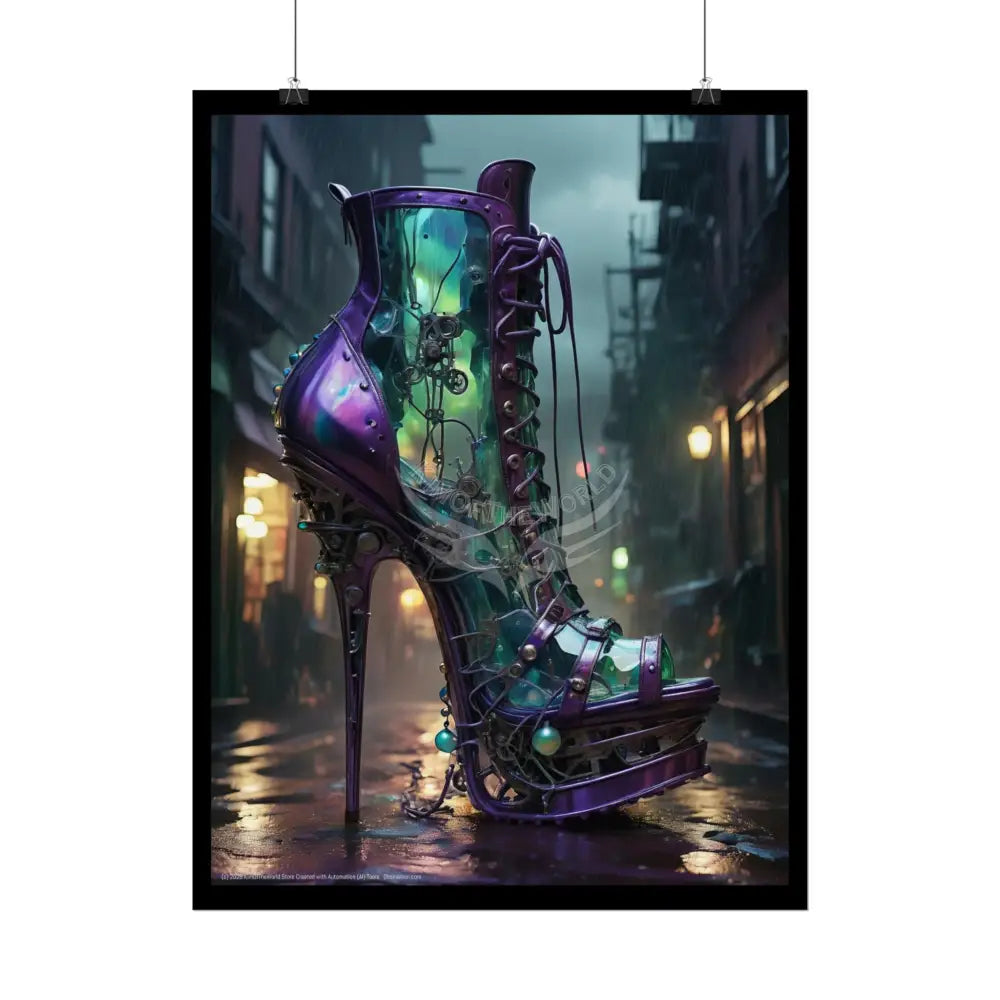 Giant High Heel Boots - Weird Boot Feet Shoe High Heel Art Print Poster Poster