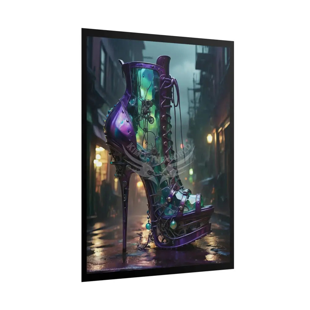 Giant High Heel Boots - Weird Boot Feet Shoe High Heel Art Print Poster Poster