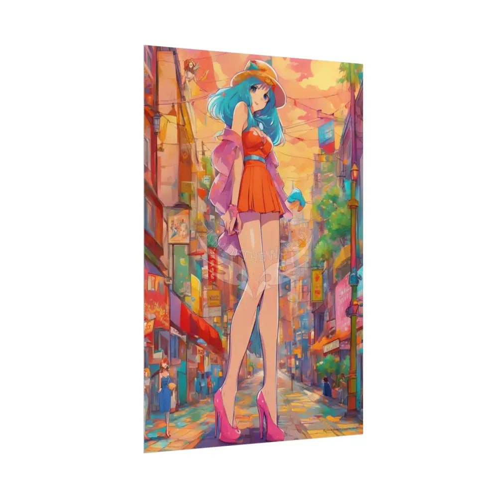 Giant Models Women in Power Fashion Ladies Anime Realist 3d Models - Messages of Confidence and Beauty Stiletto Heels