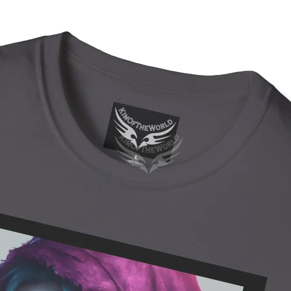 Giant Rainbow Waterfall Fantasy Landscape - Softstyle T-Shirt T-Shirt