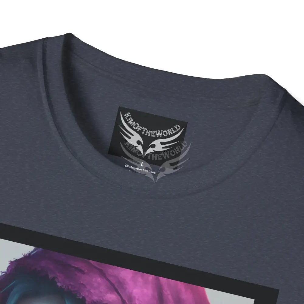 Giant Rainbow Waterfall Fantasy Landscape - Softstyle T-Shirt T-Shirt