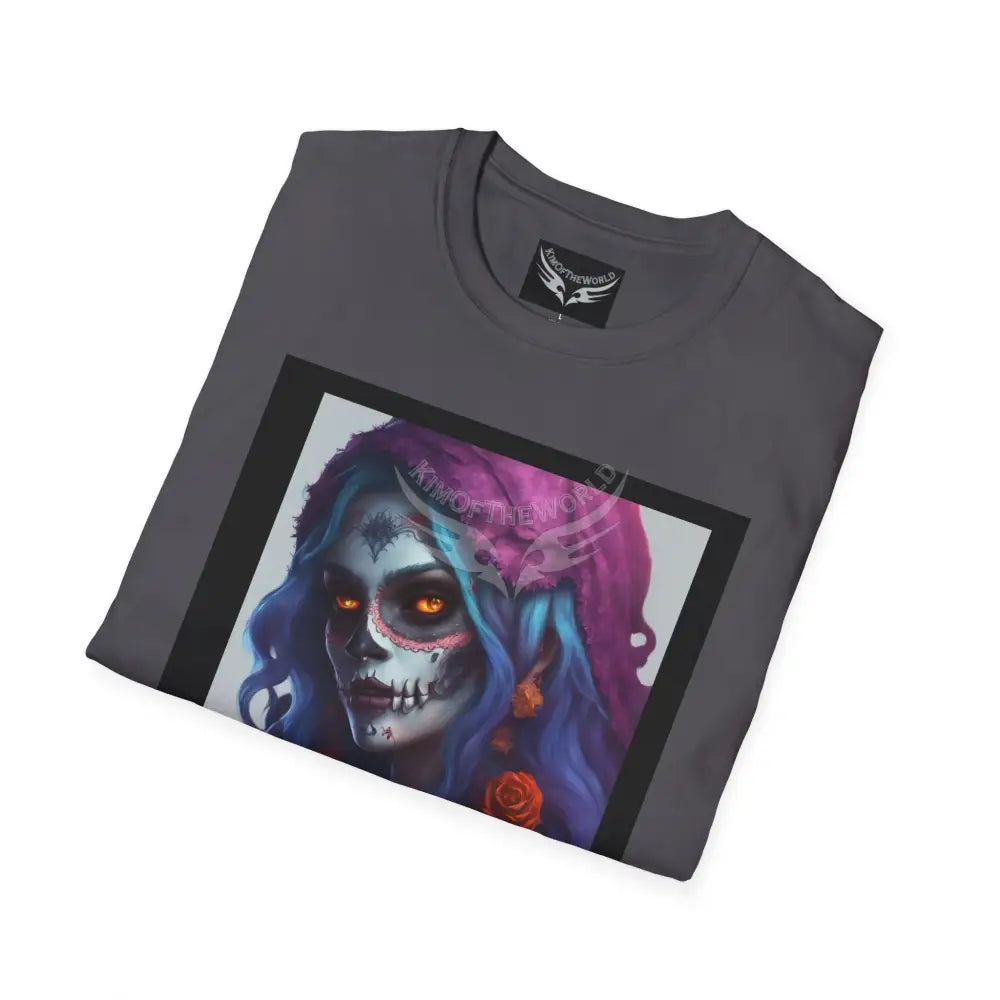 Giant Rainbow Waterfall Fantasy Landscape - Softstyle T-Shirt T-Shirt