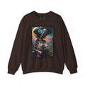 Giant Surreal Empowered Strange Moon Lady Fantasy Signature Design Sweatshirt — Tall Giantess Fetish Art Crewneck Dark
