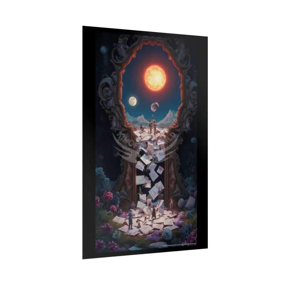 Giant Surreal Fantasy Archway Portal Poster — Dreamscape Ruins Rolled Art Print Poster