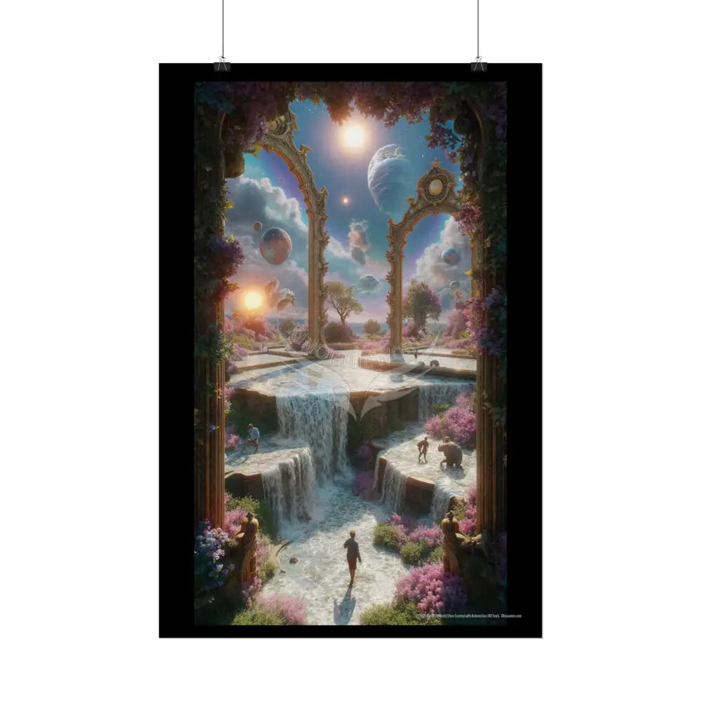 Giant Surreal Fantasy Archway Portal Poster — Dreamscape Ruins Rolled Art Print Poster