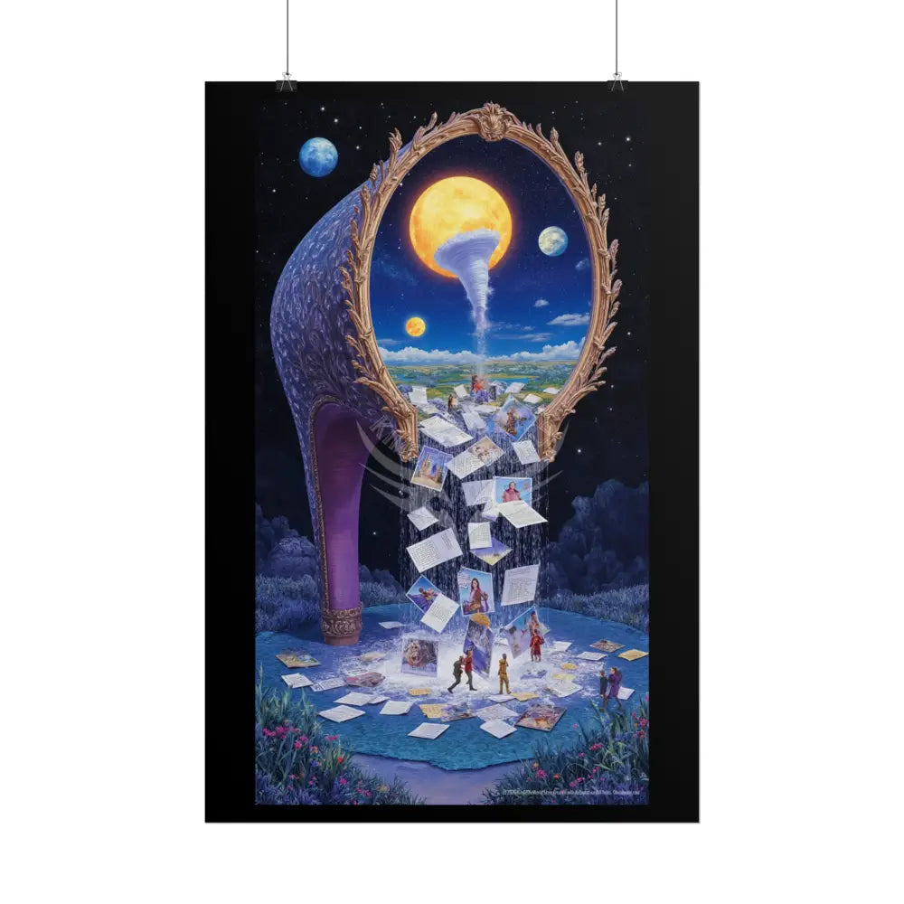 Giant Surreal Fantasy Archway Portal Poster — Dreamscape Ruins Rolled Art Print Poster