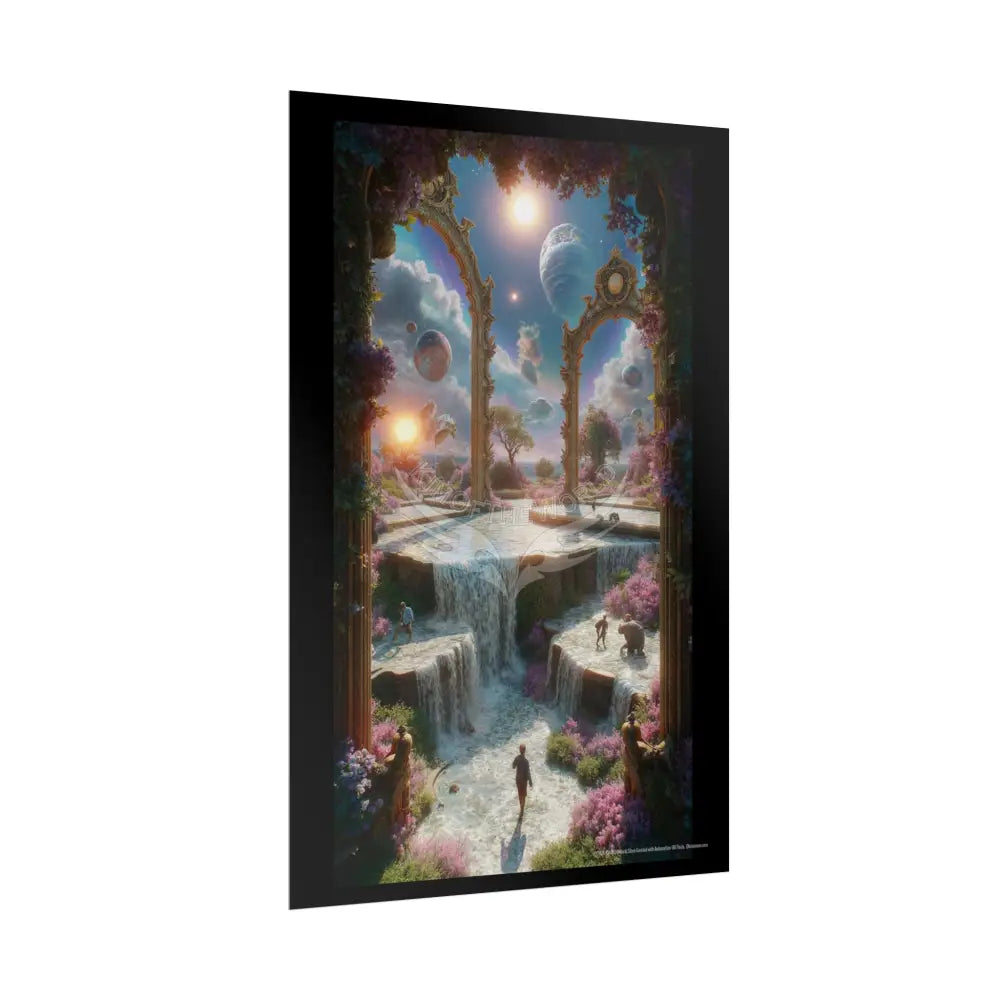 Giant Surreal Fantasy Archway Portal Poster — Dreamscape Ruins Rolled Art Print Poster