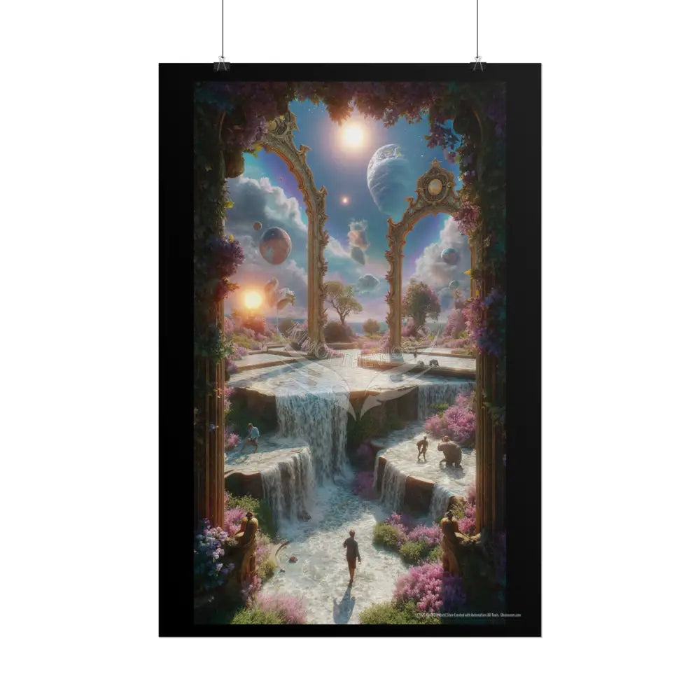 Giant Surreal Fantasy Archway Portal Poster — Dreamscape Ruins Rolled Art Print Poster