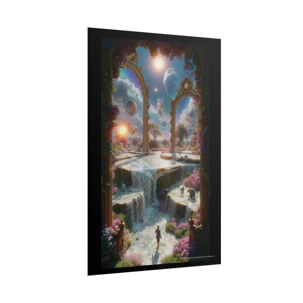 Giant Surreal Fantasy Archway Portal Poster — Dreamscape Ruins Rolled Art Print Poster