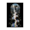 Giant Surreal Fantasy Dragon Lady Portal Poster — Dreamscape Ruins Rolled Art Print 20″ x 30″ (Vertical) / Semi Glossy