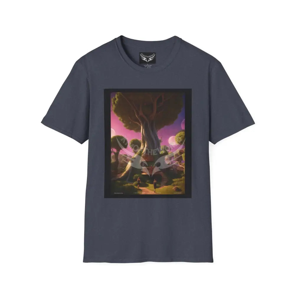 Giant Tree House - Softstyle T-Shirt Heather Navy / XS T-Shirt