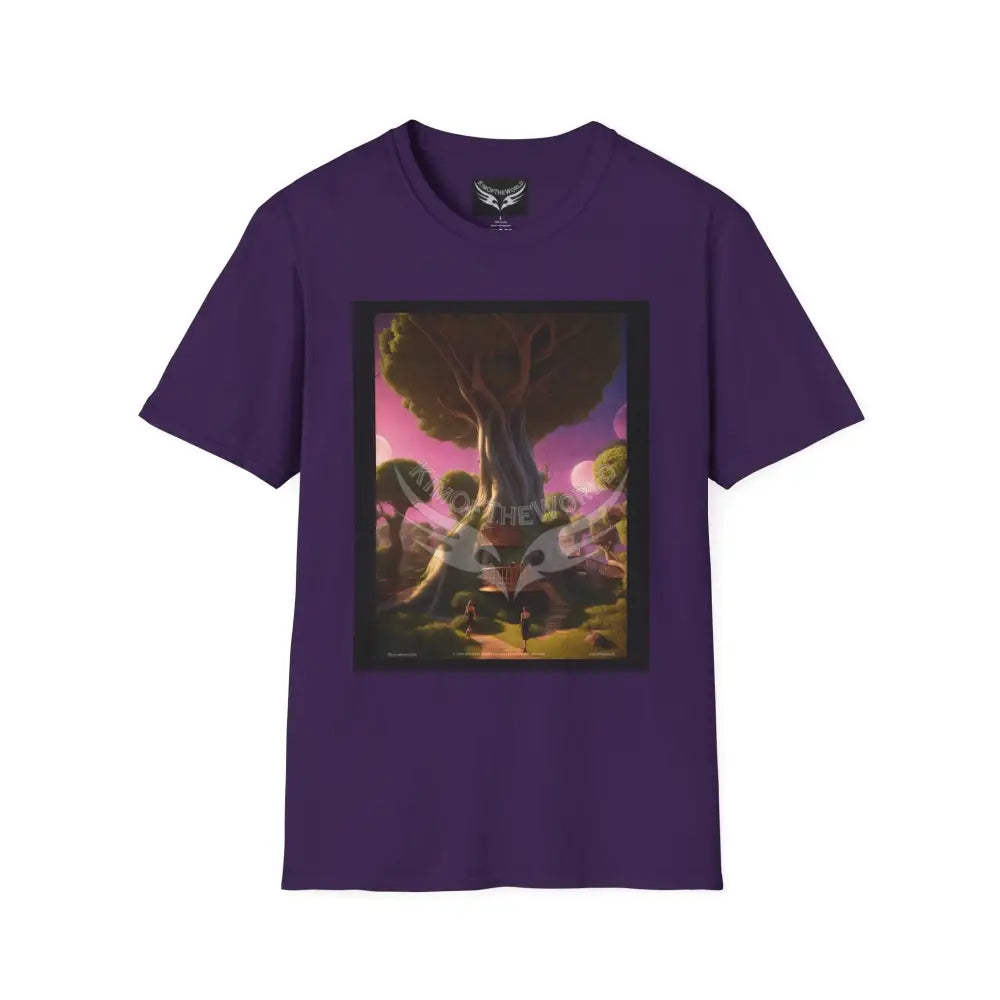 Giant Tree House - Softstyle T-Shirt Purple / S T-Shirt