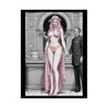 Giantess Comic ’Tall Girlfriend’ Pink Lady Art Print - Rolled Poster 18″ x 24″ (Vertical) / Semi Glossy Poster