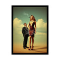 Giantess & Short-Boyfriend Rolled Poster — Tall Girlfriend Smoking Cigars 18″ x 24″ (Vertical) / Semi Glossy Poster
