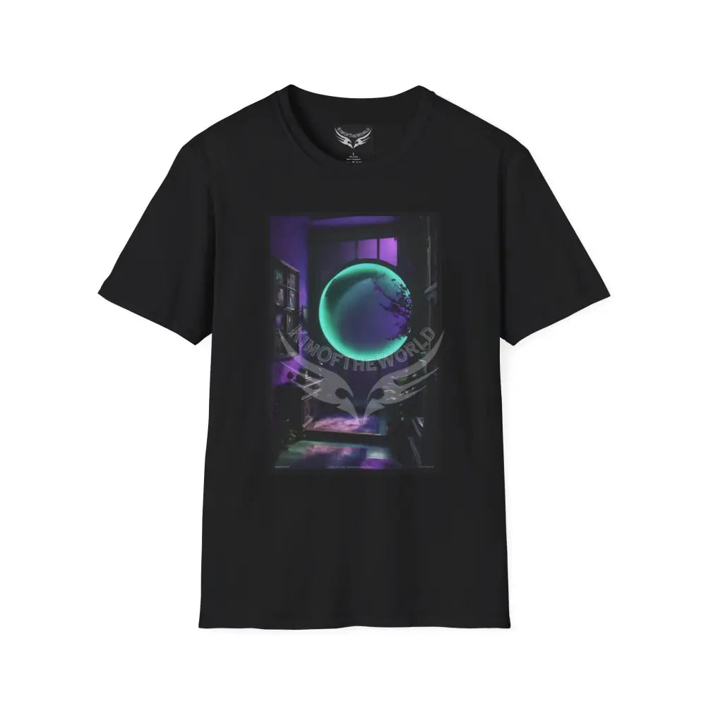 Glow Light Moon - Softstyle T-Shirt Black / XS T-Shirt