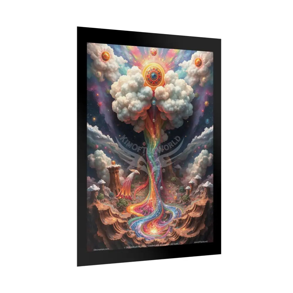 Gothic 3D Tornado Sword Rainbow Earth & Beyond Elements: Air Fire Water & Pop-Out Clouds Poster Set Individual Prints