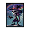 Gothic Cartoon Skull Skeleton Character Sci Fi Comedy Horror - Wall Art Posters 18″ x 24″ (Vertical) / Semi Glossy