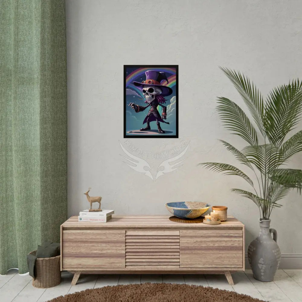Gothic Cartoon Skull Skeleton Character Sci Fi Comedy Horror - Wall Art Posters Poster