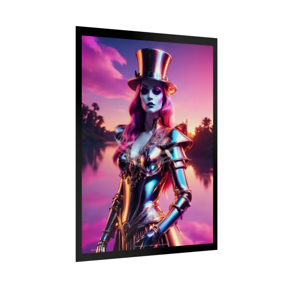 Gothic Cartoon Vaporwave Lady Mirror Character Sci Fi Comedy Horror - Wall Art Posters Poster
