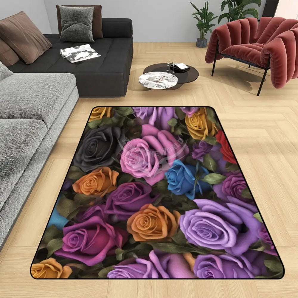 Small Area Rug Floor Carpet 88x5.33 - 96’’x64’’ - Rugs & Mats