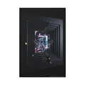 Gothic Cosmic Geometric Window Dark Multidimensional Canvas Print — Space Art 20″ x 30″ (Vertical) / 1.25’’ Canvas