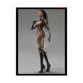 Gothic Cyborg Warrior Lady Fashion Tall Girlfriend Giantess Girl Rolled Posters — Subtle AI Girl Wall Art 18″ x 24″