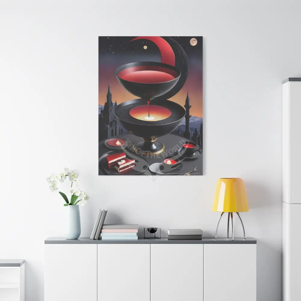 Gothic Food Kitchen & Restaurant Food & Beverage Color Canvas — Matte Stretched Wall Art Canvas