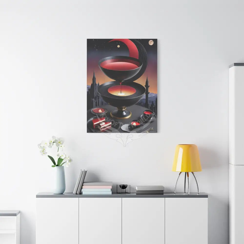 Gothic Food Kitchen & Restaurant Food & Beverage Color Canvas — Matte Stretched Wall Art Canvas