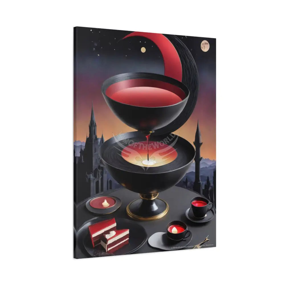 Gothic Food Kitchen & Restaurant Food & Beverage Color Canvas — Matte Stretched Wall Art Canvas