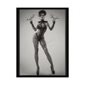 Gothic Halloween Ghoul Creeper Goth Girl AI Girls & Nymphs Rolled Poster Halloween Ghoul 18″ x 24″ (Vertical) / Semi