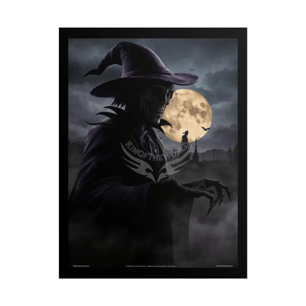 Gothic Horror Double-Exposure Poster Set — Sinister Haunted Soul Halloween Art 18″ x 24″ (Vertical) / Matte Poster