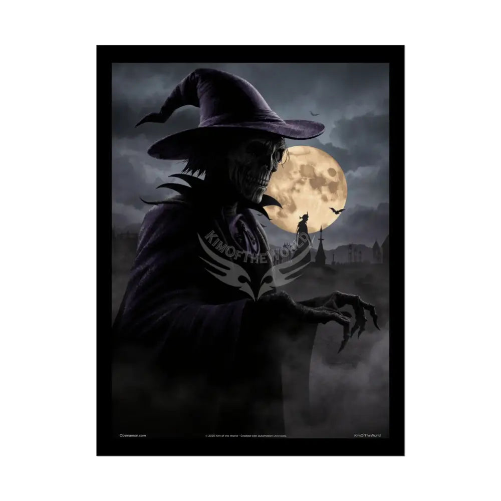 Gothic Horror Double-Exposure Poster Set — Sinister Haunted Soul Halloween Art 18″ x 24″ (Vertical) / Semi Glossy Poster