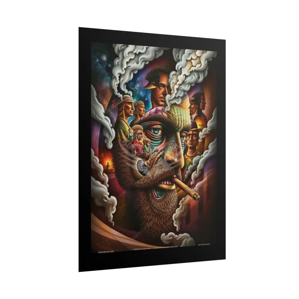 Gothic Man 3D Imposed Surreal Wonderland Art Poster — 3D Dimensions of Inspiration Rolled Print Poster