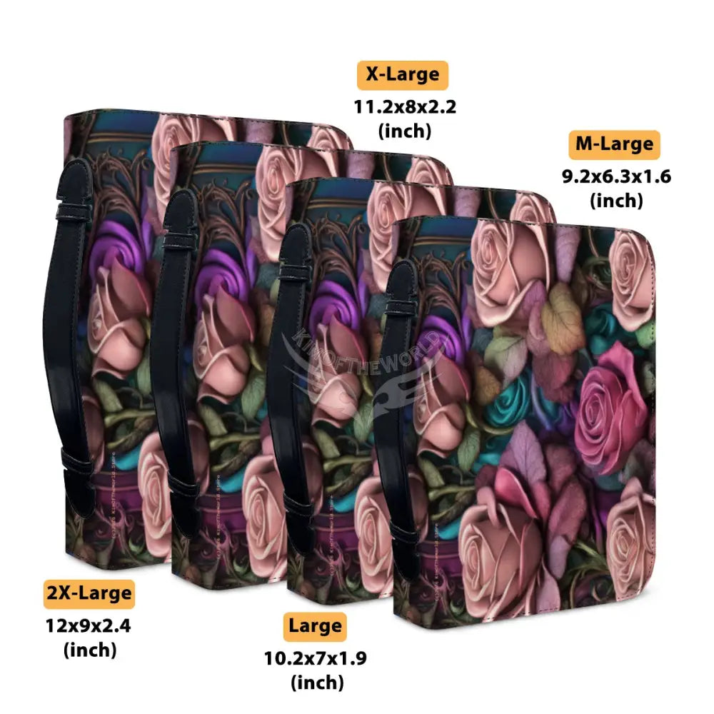 Gothic Rose Leather Book/Bible Cover Storage Products