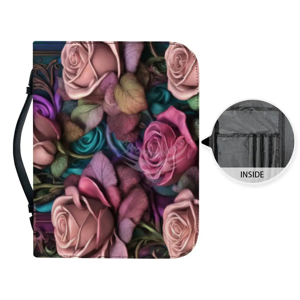 Gothic Rose Leather Book/Bible Cover Storage Products