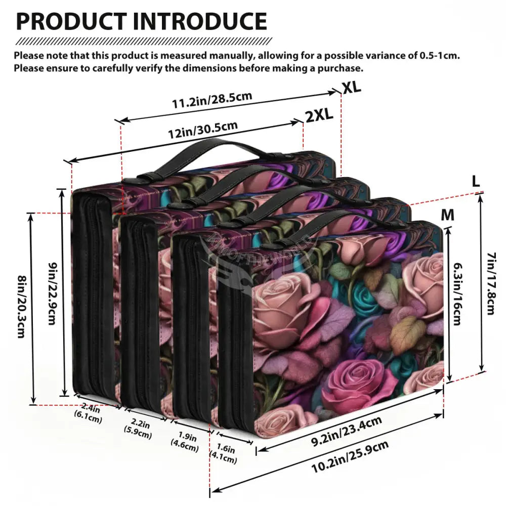 Gothic Rose Leather Book/Bible Cover Storage Products