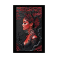 Gothic Tree & Fashion 3D Satin Poster Set — Black & Red Rolled Posters 20″ x 30″ (Vertical) / Semi Glossy Poster
