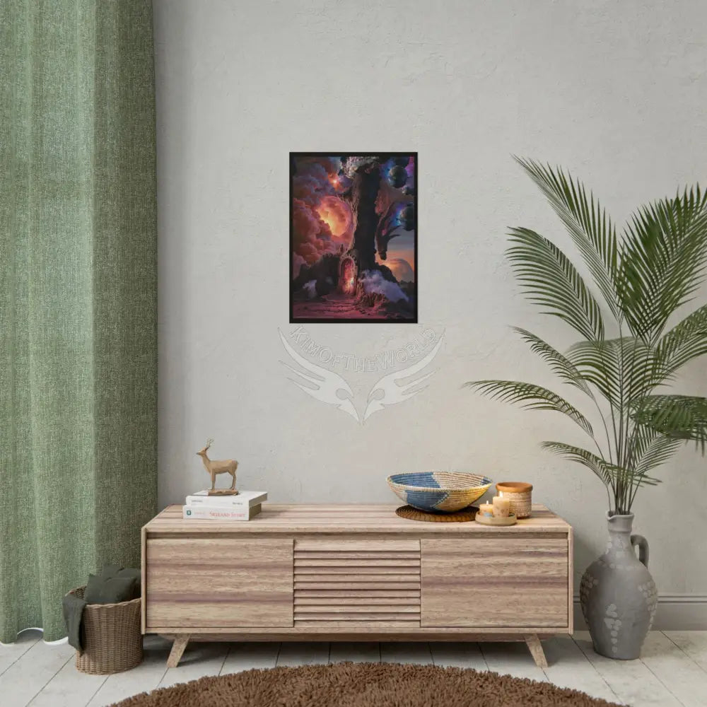 Gothic Trippy Trees and Luscious Colorful Landscapes Poster — Rolled Wall Art (Colorful Funky Trees) Poster