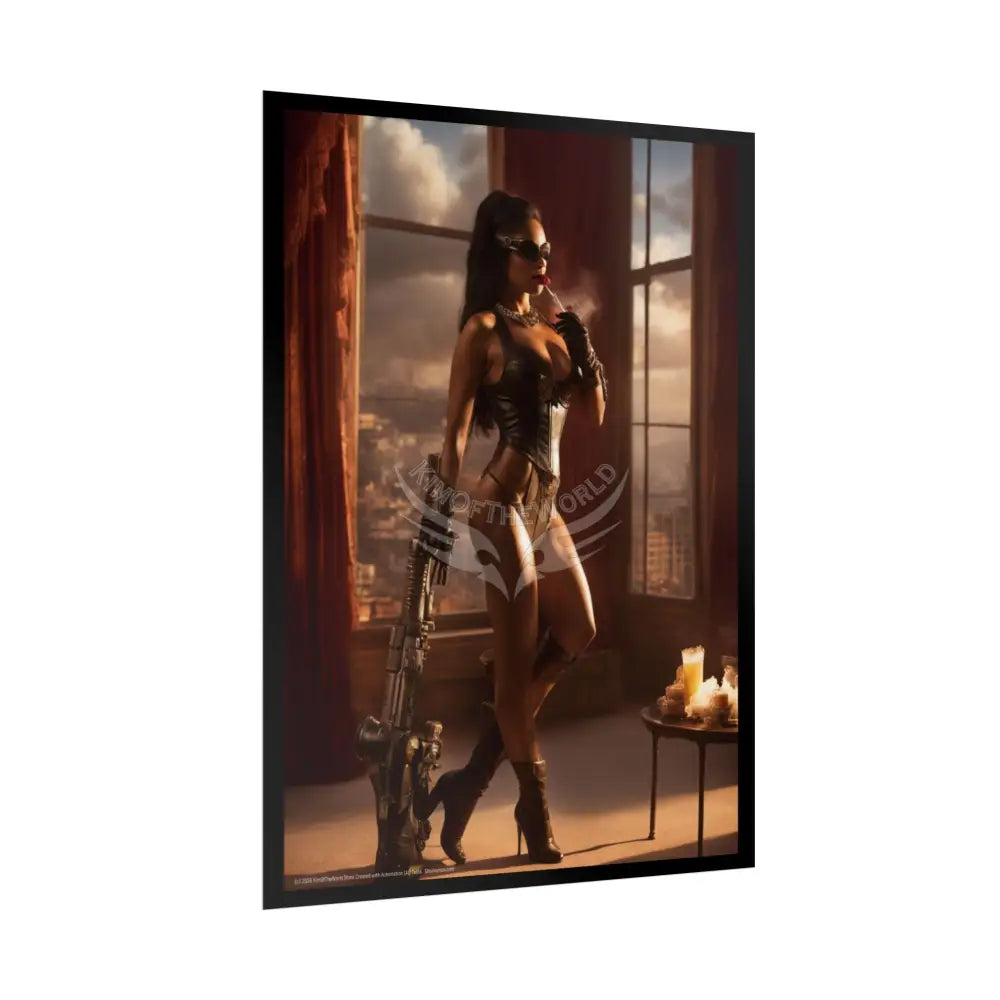 Gothic Warrior Woman Tall Girlfriend Giantess Girl Rolled Posters — Wall Art Poster